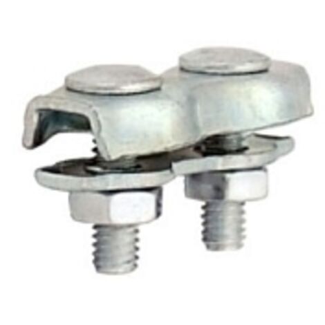 Morsetto a doppia sella zincato per fune 8MM - ZAC 8 SI POD (1/2)