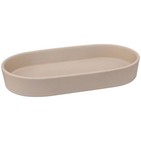 Portasapone in ceramica color beige Colorama, elegante