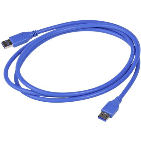 Akyga Cavo USB Spina USB-A, Spina USB-A 1.80 m Blu AK-USB-14 (1/2)