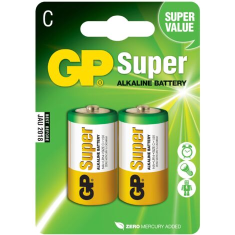 Batteria LR14 GP Super 1.5V B2 UM2 B2 (1/3)