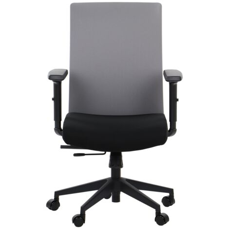 Poltrona girevole Riverton F/L con sedile estensibile - Vari colori - Nero-Grigio (1/5)