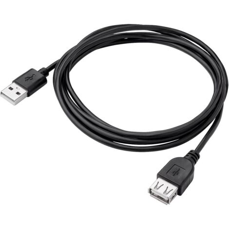 Akyga Cavo USB Spina USB-A, Presa USB-A 1.80 m Nero AK-USB-07 (1/4)