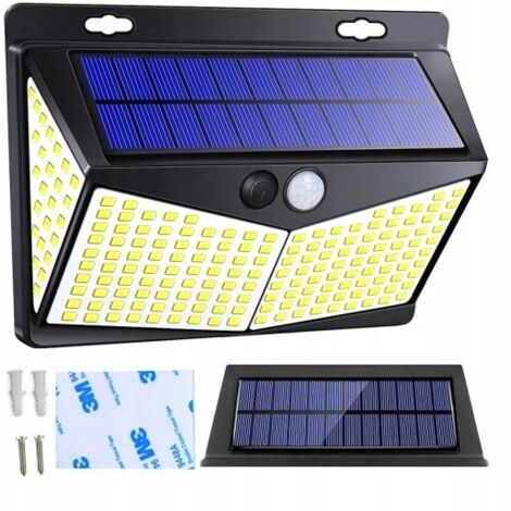 LAMPADA SOLARE CON SENSORE DI MOVIMENTO CREPUSCOLARE 212 64W (1/5)