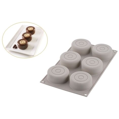 Mini stampo in silicone colorato per la cottura di porzioni singole (1/4)
