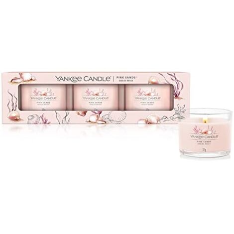 Set di mini candele Yankee Candle Pink Sands 3x37g (1/4)