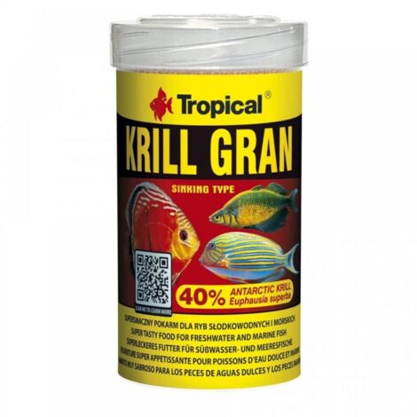 Tropical Krill Gran - mangime in granuli per pesci super-gustoso, per intensificare la colorazione, con krill - Formato: 100 ml (1/2)