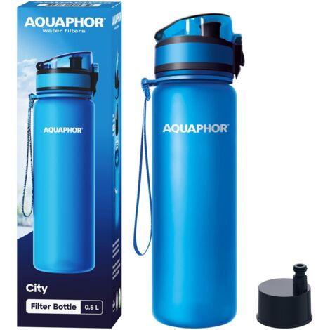 Flacone filtro Aquaphor City da 500 ml, blu (1/5)