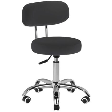 Sgabello cosmetico per pedicure A-007 nero (1/4)