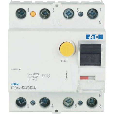 Eaton Y7-170334 FRCMM-63/4/003-A Interruttore differenziale a 3 fasi A 63 A 0.003 A (1/4)