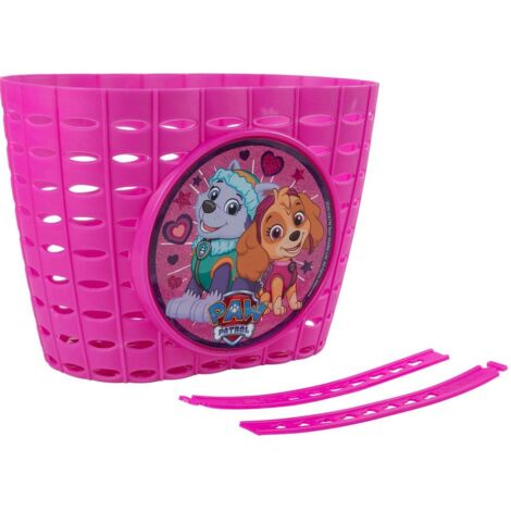TATAWAY Cestino portaoggetti Paw Patrol per bicicletta da bambina colore rosa (1/5)