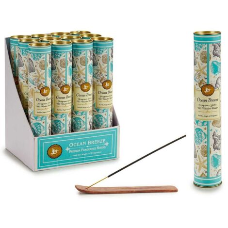 Set di bastoncini d'incenso in scatola di latta - Bacche (12x30 pezzi) + supporto (1/2)