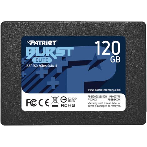 SSD Patriot Burst Elite 120GB SATA3 2.5" (450/320 MB/s) 7mm (1/4)