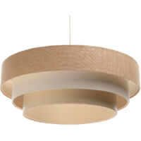 Lampada sospesa beige e crema