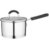 Pentola rotonda con coperchio di vetro Torres 14 cm 1,2L acciaio inossidabile
