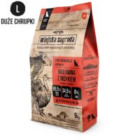 Cibo secco per cani Wiejska Zagroda MANZO TACCHINO VERDURE Razze di taglia grande L 9kg