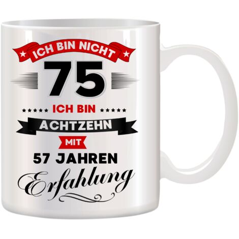 Taza divertida, regalo para un 75 cumpleaños (1/2)