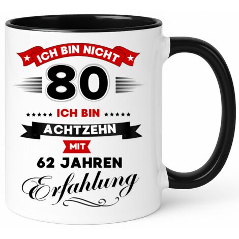 Taza divertida, regalo para un 80 cumpleaños (1/3)
