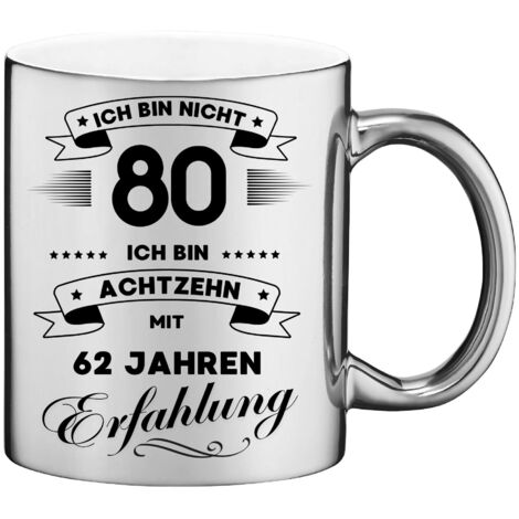 Taza divertida, regalo para un 80 cumpleaños (1/2)