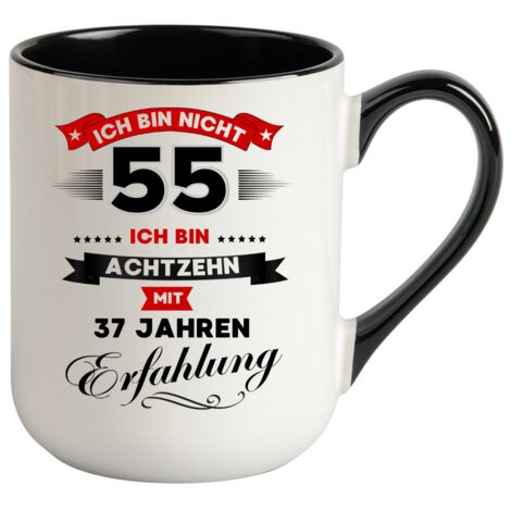 Taza divertida, un regalo para un 55 cumpleaños (1/3)