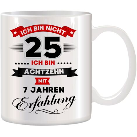 Taza divertida, regalo para un 25 cumpleaños (1/2)