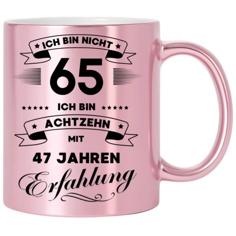 Taza divertida, un regalo para un 65 cumpleaños (1/2)