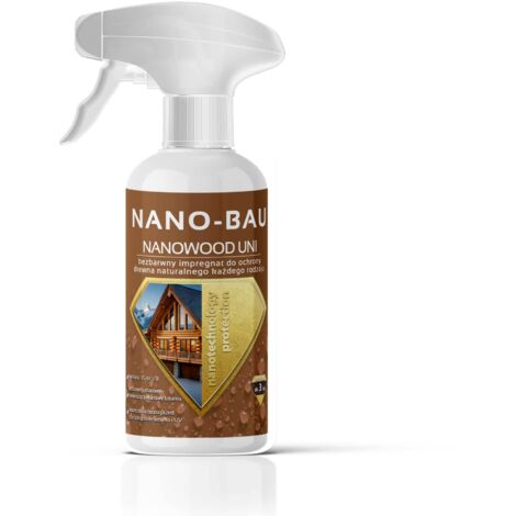 Impregnación Nano-Bau NANOWOOD UNI para casas de madera 250 ml (1/5)