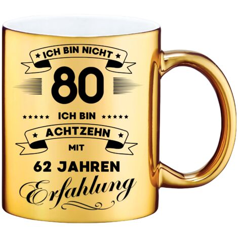 Taza divertida, regalo para un 80 cumpleaños (1/2)