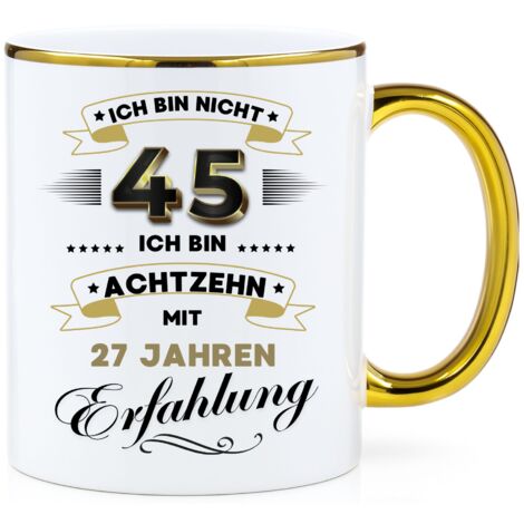 Taza divertida, regalo para un 45 cumpleaños (1/2)