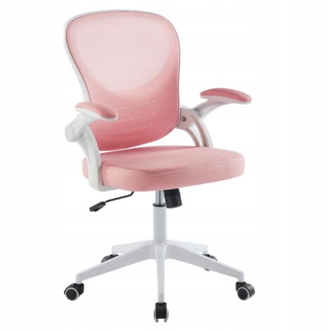 SILLA GIRATORIA Rosa para NIÑOS para ESTUDIO, Ajustable sobre RUEDAS para Escritorio