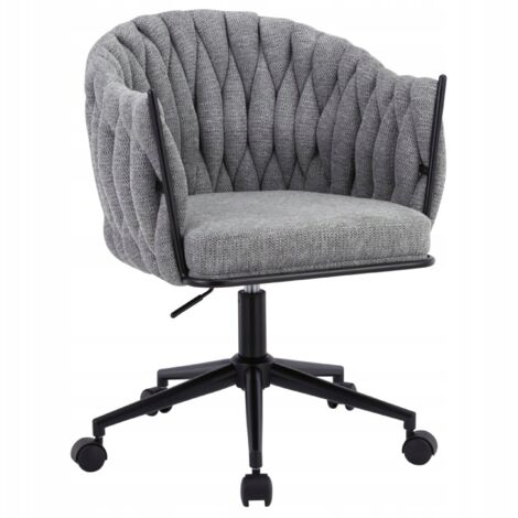 SILLÓN GIRATORIO TELA GRIS Fabb LORD Ajustable con ruedas (1/5)