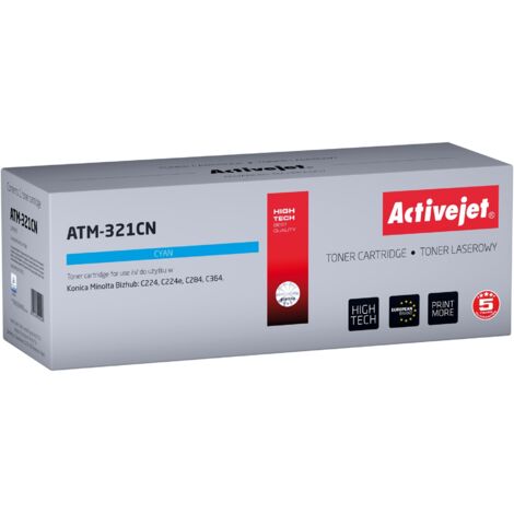 Tóner ActiveJet para Minolta TN321C nuevo ATM-321CN (1/2)