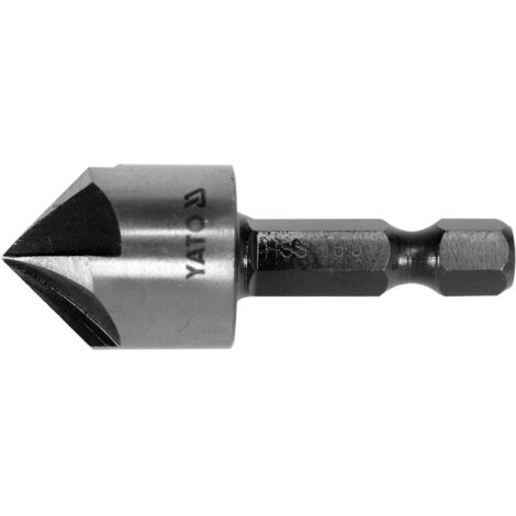 YATO, modelo YT-44725, Broca avellanadora, 1 pieza, ideal para crear avellanados precisos en metal, herramienta profesional para trabajos de perforación. (1/2)
