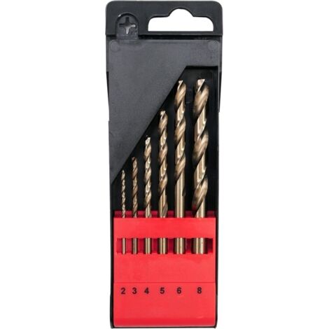 JUEGO DE BROCAS PARA METAL CO-HSS 6 PIEZAS 2-8MM YT-41602 YATO (1/4)