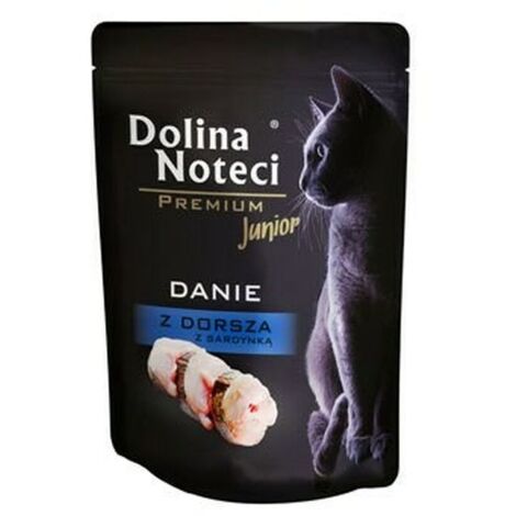 DOLINA NOTECI Plato Premium de Bacalao y Sardina - alimento húmedo para gatitos - 20 x 85 g (1/2)