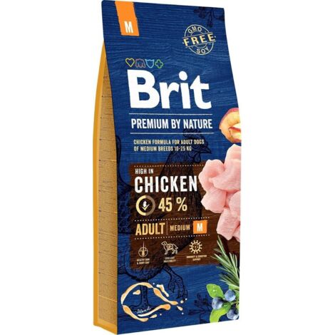 Brit Premium By Nature Adulto M 15 kg (1/3)