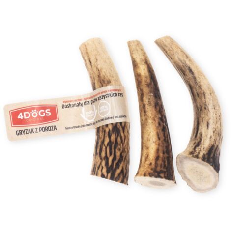 Masticables de asta de ciervo, paquete de 3 (talla S): 2 de alto y 1 de ancho (1/5)