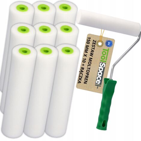 RODILLO DE ESPONJA DE 150 mm PARA PINTURAS AL 脫LEO, MUEBLES Y AZULEJOS (10 UNIDADES) (1/5)