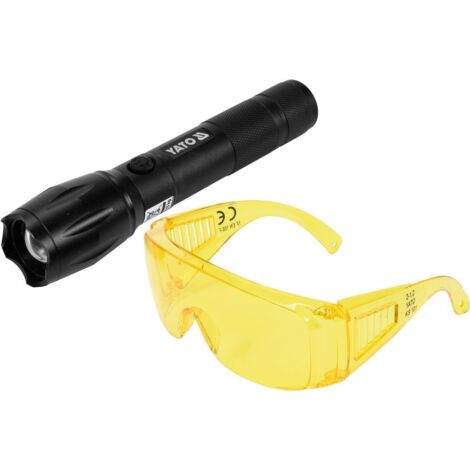 LINTERNA UV RECARGABLE DE 1 W + GAFAS - YT-08587 (1/5)