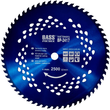Disco Widia 500 mm x 2,5 mm x 60T x 32,0-20,0H (1/3)
