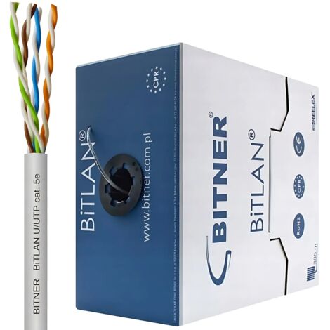 Cable de red LAN interna de par trenzado U/UTP Cat. 5e BiTLAN de 200 MHz