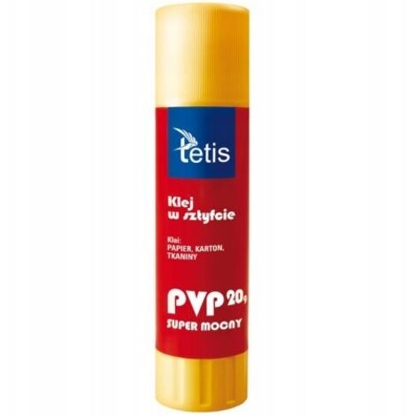 Barra de pegamento PVP 20G A'12 tetis BG100-F 8189 (1/2)