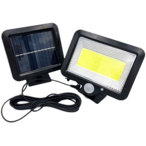 Lámpara solar de exterior con sensor de movimiento, 1,5 W, 150 LED (1/4)