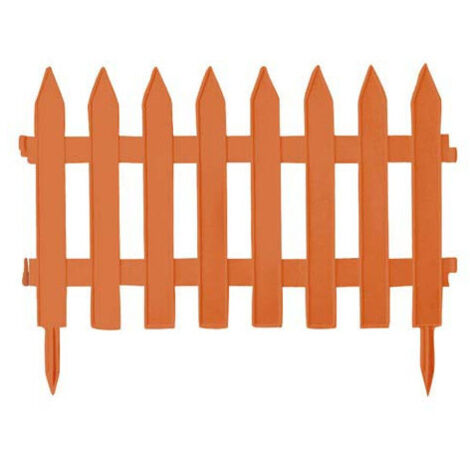Borde de valla de resina, paquete de 7 piezas, Garden Classic, 3,2 m x H 35 cm (1/2)