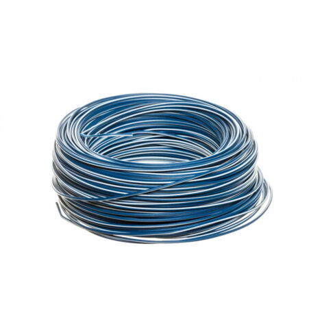 Cable de instalación H05VK 1 azul oscuro con raya blanca 4510923 100m