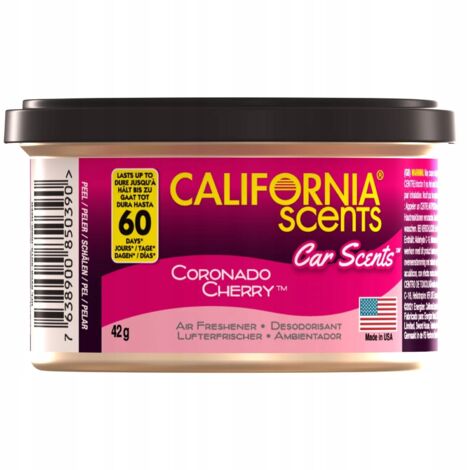 LATA DE FRAGANCIA PARA COCHE DE CEREZA DE CALIFORNIA CAR SCENTS (1/4)