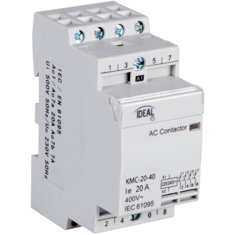Contactor ideal KMC 20A 230V 4NO (1/2)