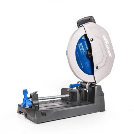 Sierra de corte de acero Evolution Power Tools S355CPS con hoja de acero de 355 mm/66 t