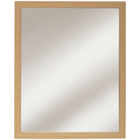 5Five Simply Smart – Espejo rectangular colgante 44.1x54.1cm – Color naturel – Para decoración de interiores – Diseño moderno y elegante (1/2)