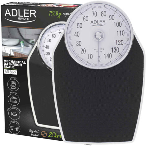 BÁSCULA DE BAÑO MECÁNICA 150KG ADLER AD8177 (1/5)