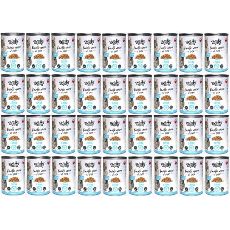 TUF TUF Comida húmeda para gatos Trozos de carne Pescado 415 g x 36 uds